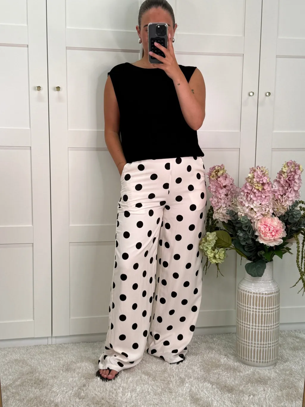 Aejuliana Wide Dot Pants
