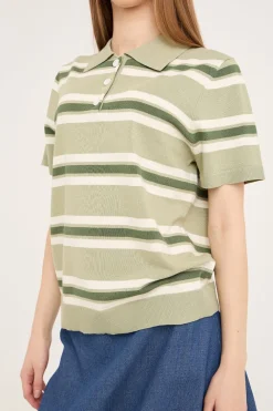 Avpolo Stripe Knit Blouse AV5060