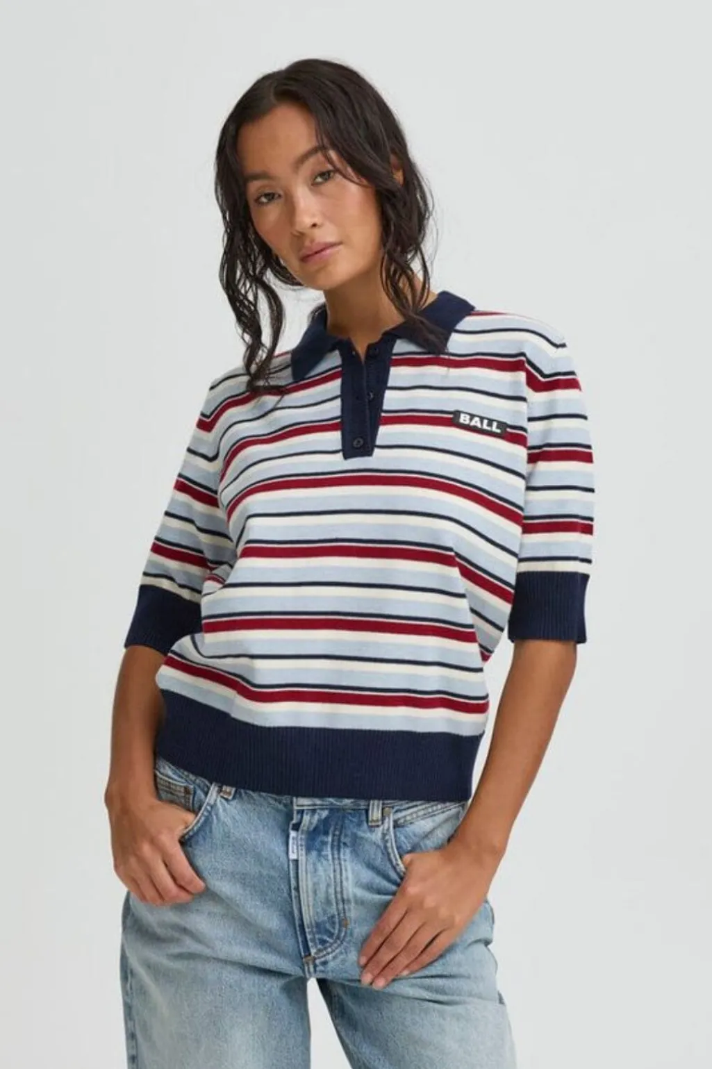 Babamarietta Knit Sl Polo 50408079