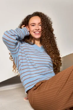 Bcdell Striped V-Neck Jumper 1240