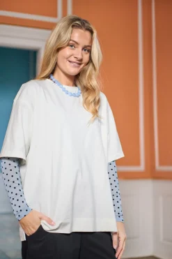 Bcjennie Dotted Mesh Blouse 40611