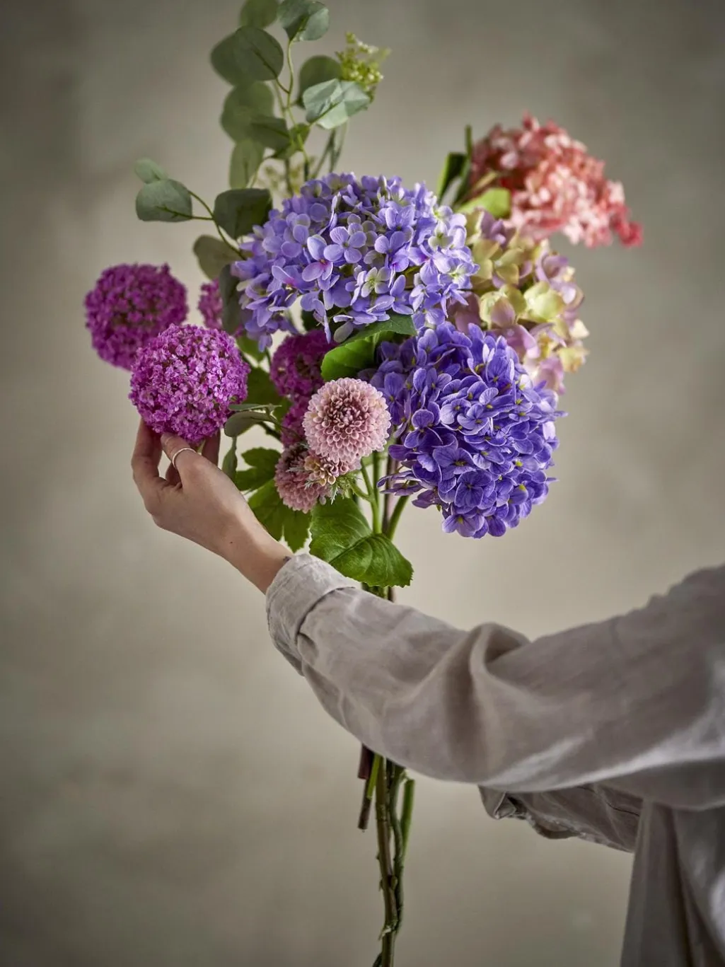 Bvedge Buket, Lilla, Kunstige Blomster 82072828