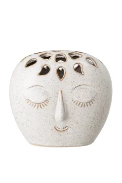 Bvelissa Vase, Hvid, Stentøj