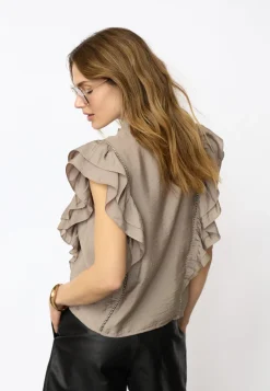 Callumcc Lace Frill V-Top 45172