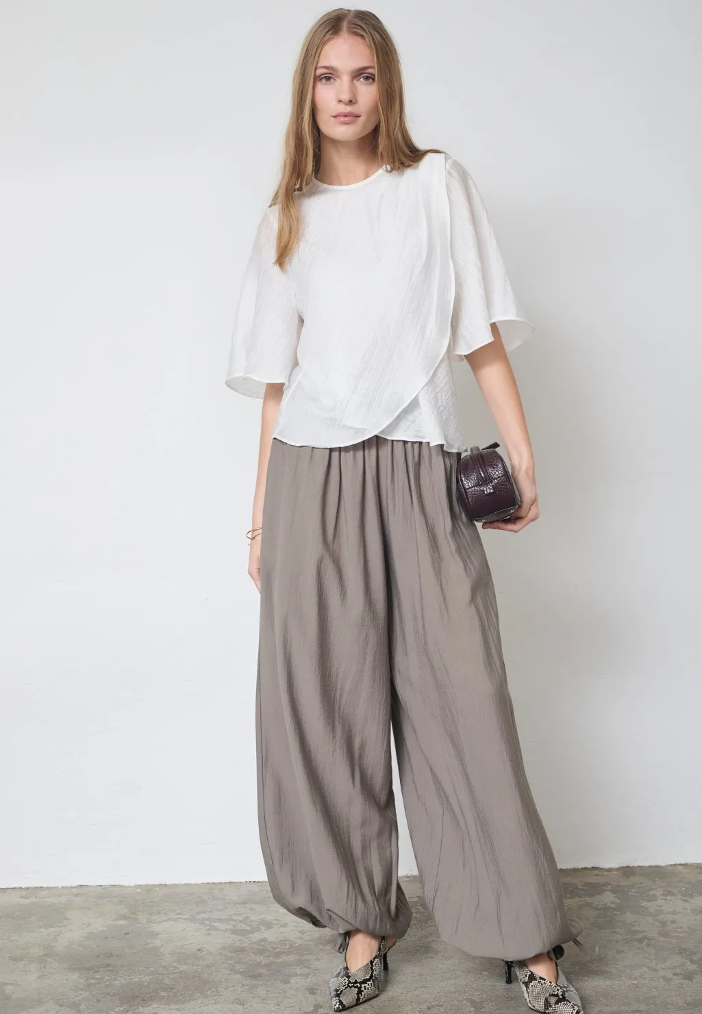 Connycc Drape Ss Blouse 45093