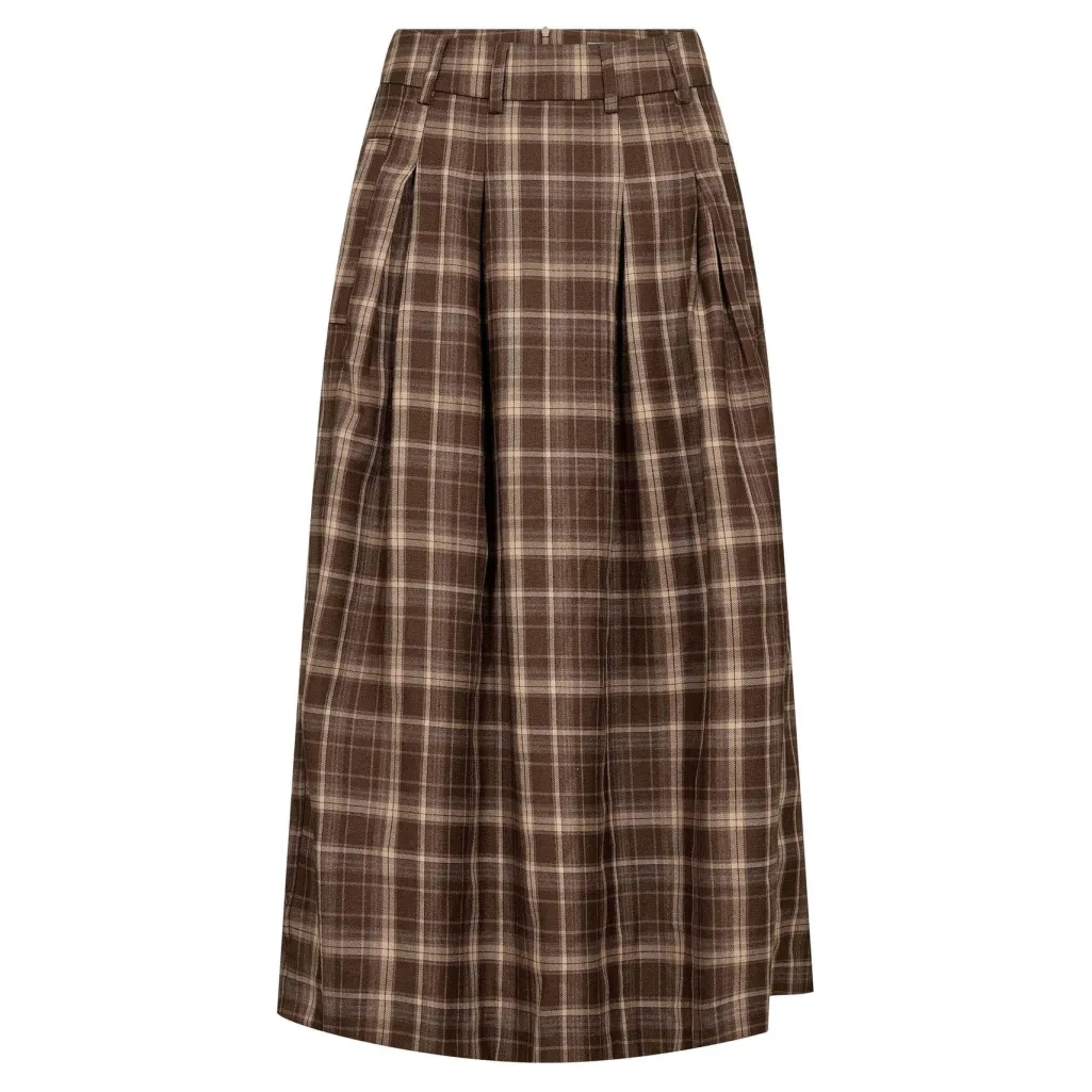 Dagnycc Anya Check Pleat Skirt 500071
