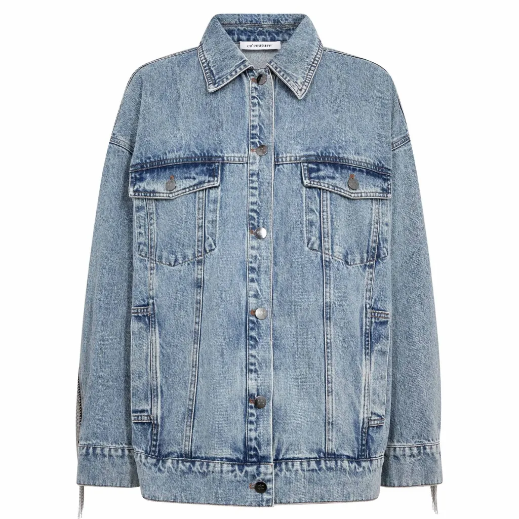 Denicecc Denim Fringe Jacket 500114