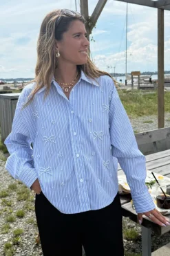 Dmpearl Bow Shirt 160786C
