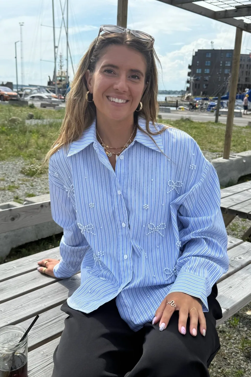 Dmpearl Bow Shirt 160786C