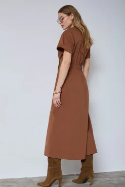 Elaracc Wrap Ss Dress 46112