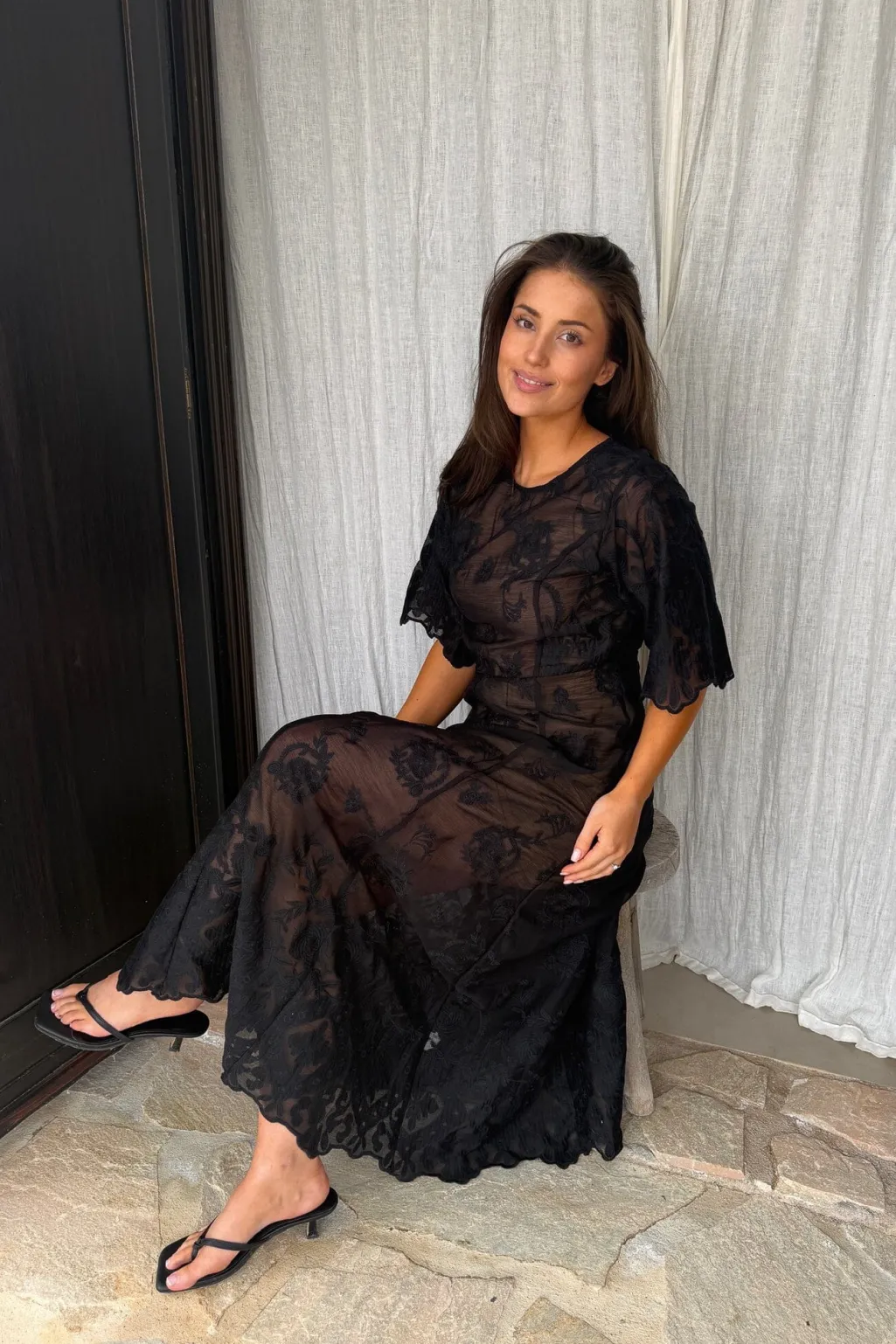 Ellinoric Lace Long Dress