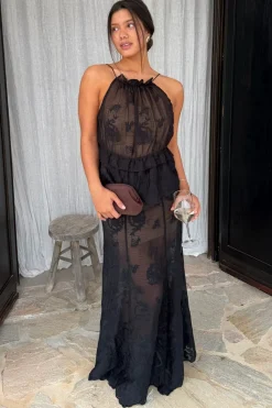 Ellinoric Lace Maxi Skirt