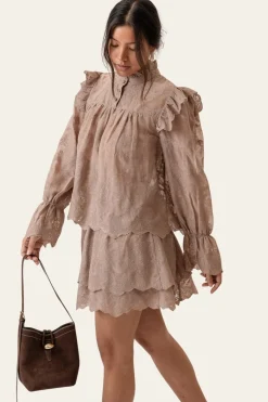 Ellinoric Lace Mini Skirt 2576