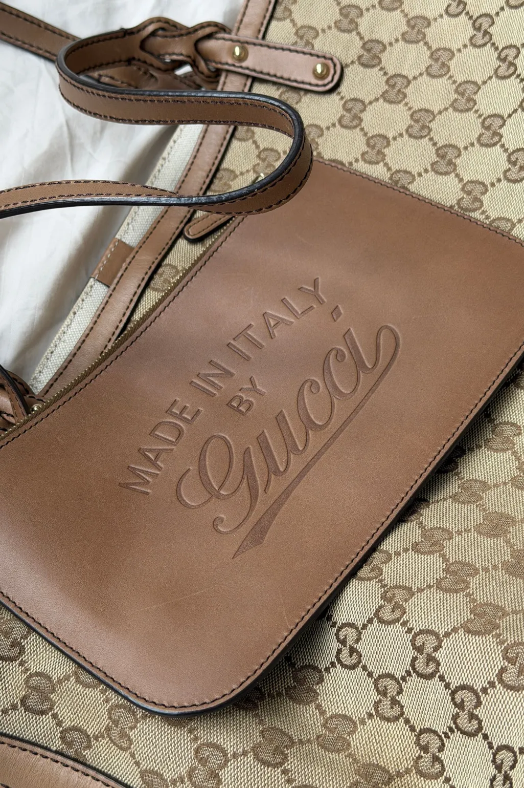 Gucci Shopper Med Tilhørende Pung