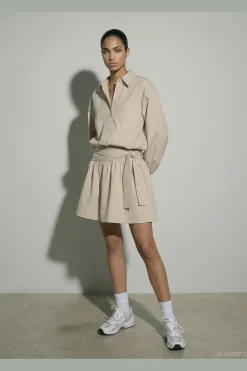 Hdkaren Ls Volume Tie Shirt 32000841