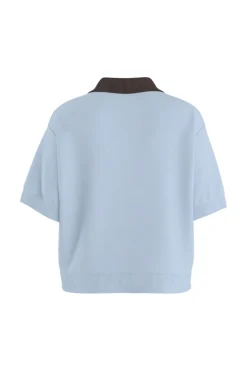 Hdsarah Ss Boxy Polo Knit 32001014