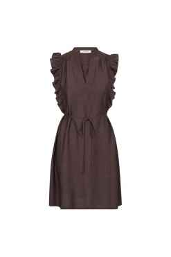 Heracc Frill Ss Crop V-Dress 46099