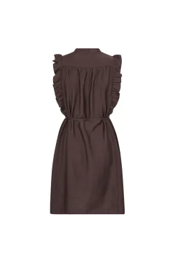 Heracc Frill Ss Crop V-Dress 46099