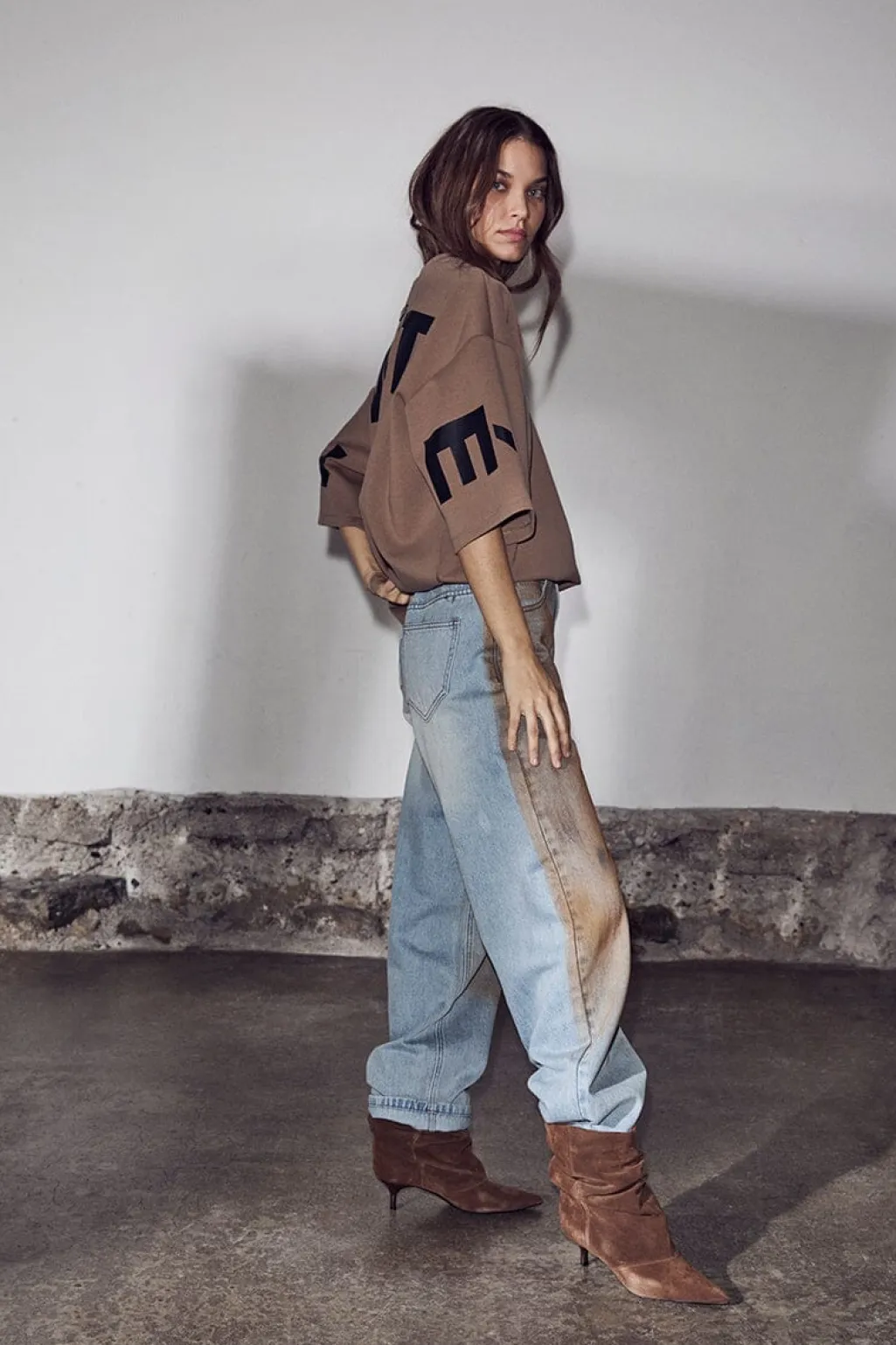 Hlabarrel Vintage Wash Flip Jeans HL10717