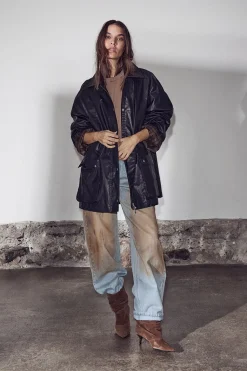 Hlabarrel Vintage Wash Flip Jeans HL10717