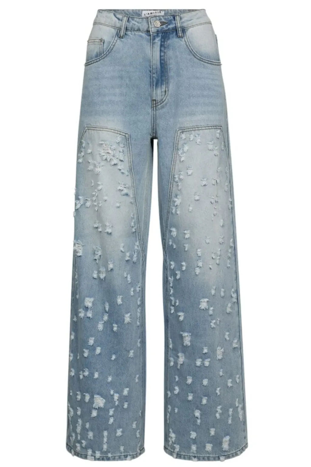 Hlableach Distressed Patch Tall Jeans HL10354