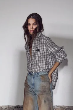Hlabutton Down Mini Check Shirt HL10719