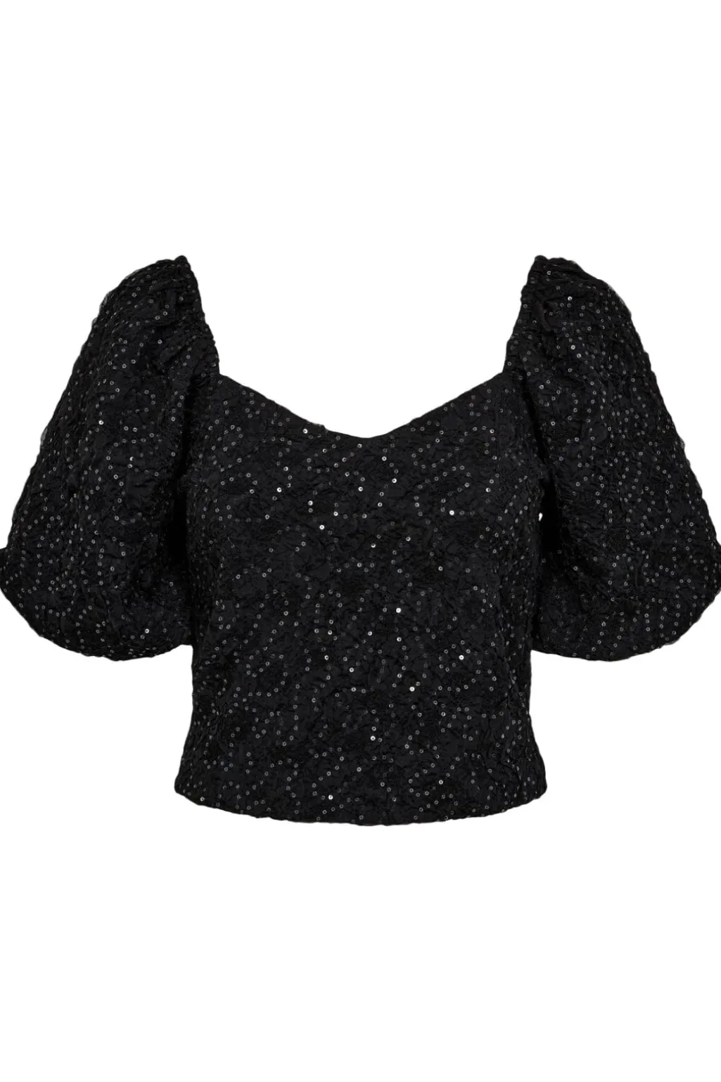 Hladazzy Crease Sequin Top HL10379