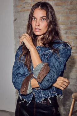 Hladenize Crop Denim Jacket HL10440