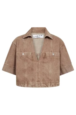 Hladrew Denim Top HL10575