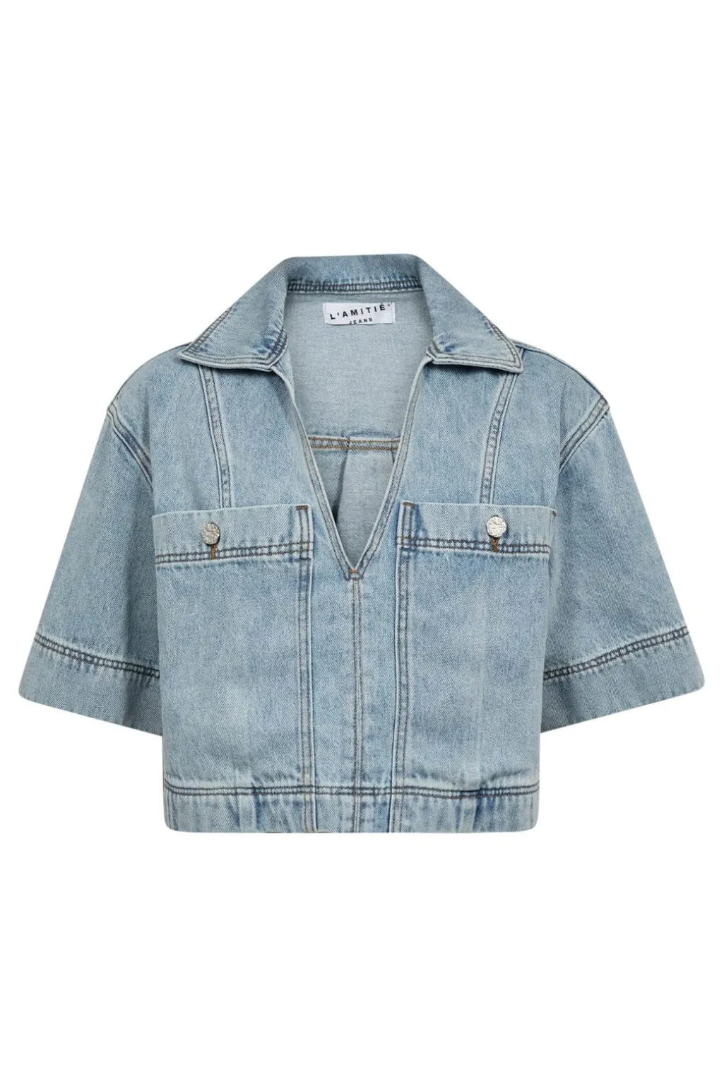 Hladrew Denim Top HL10626