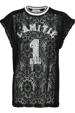 Hlafootball Lace Frill Top HL10124