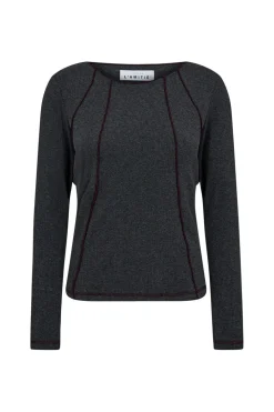 Hlareverse Seam Rib Blouse HL10012