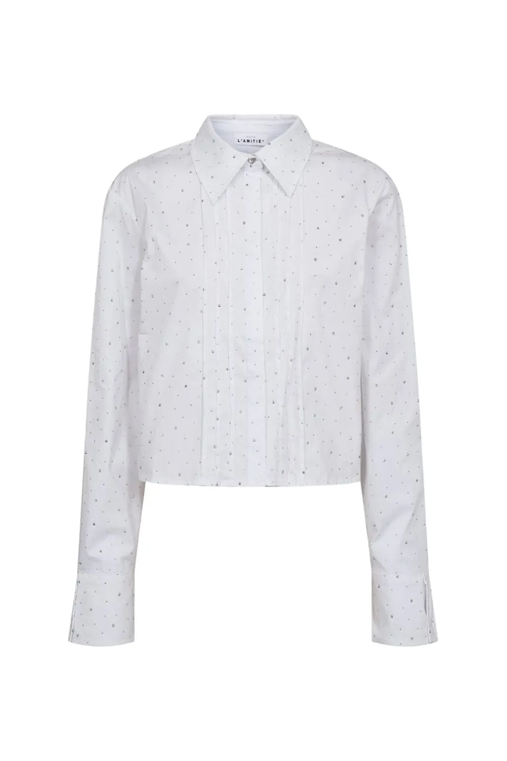 Hlarhinestone Crop Shirt HL10404