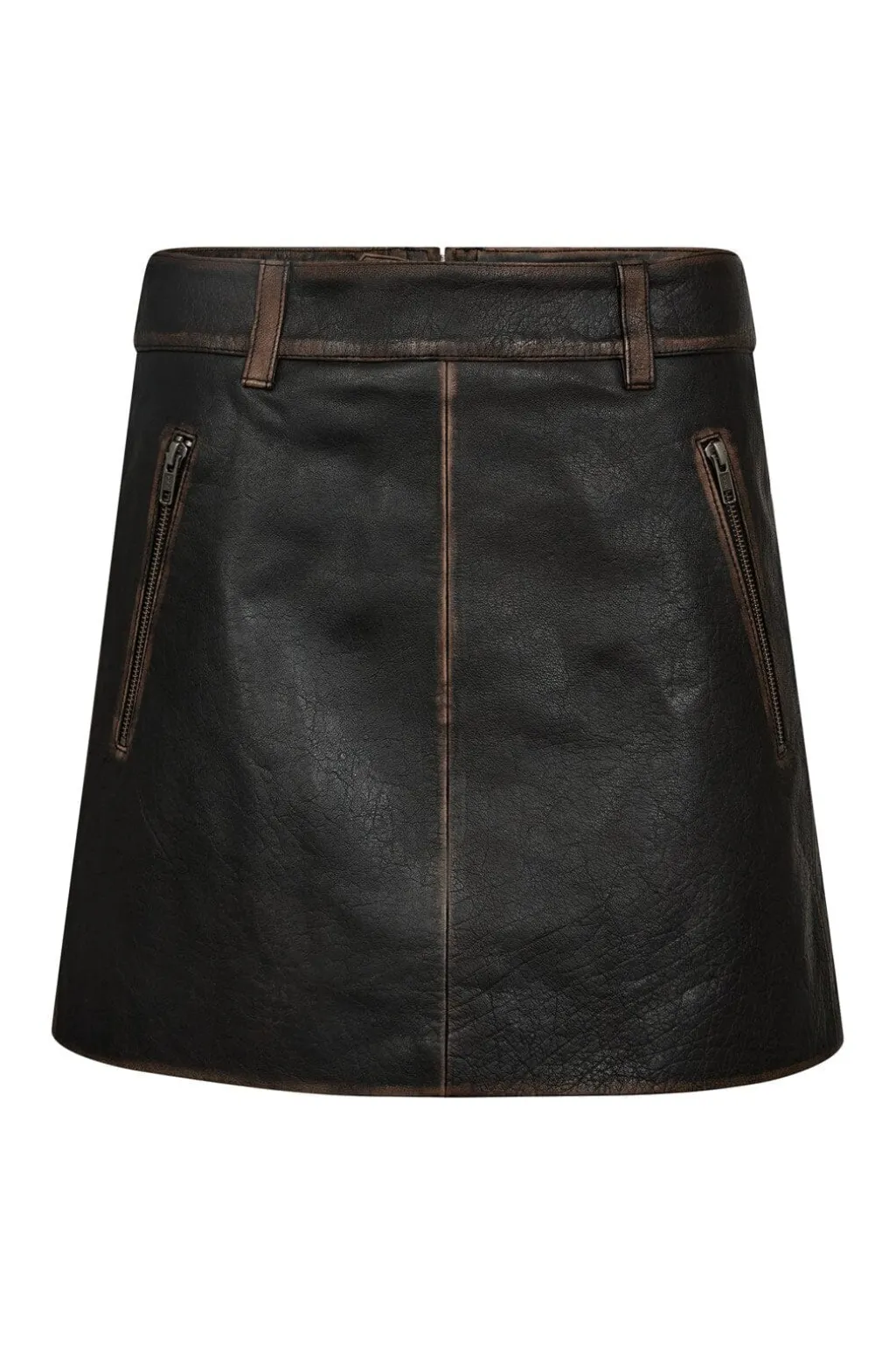 Hlaused Leather Crop Skirt HL10362