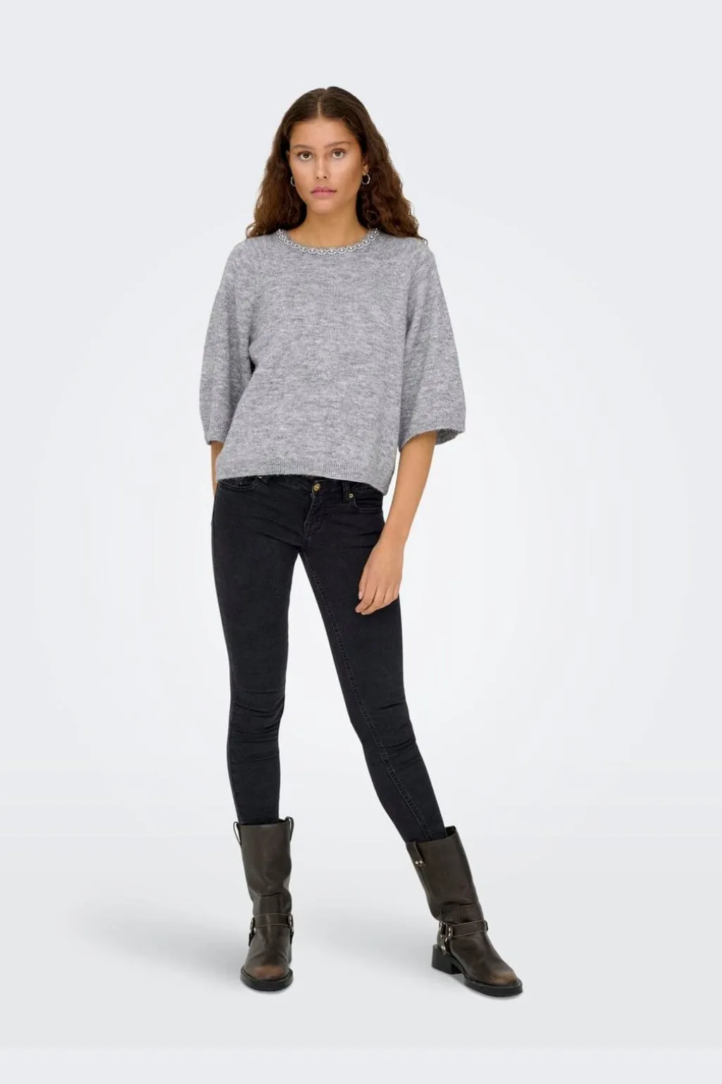 Jdyalva Life 3/4 Embellish Pull Knt