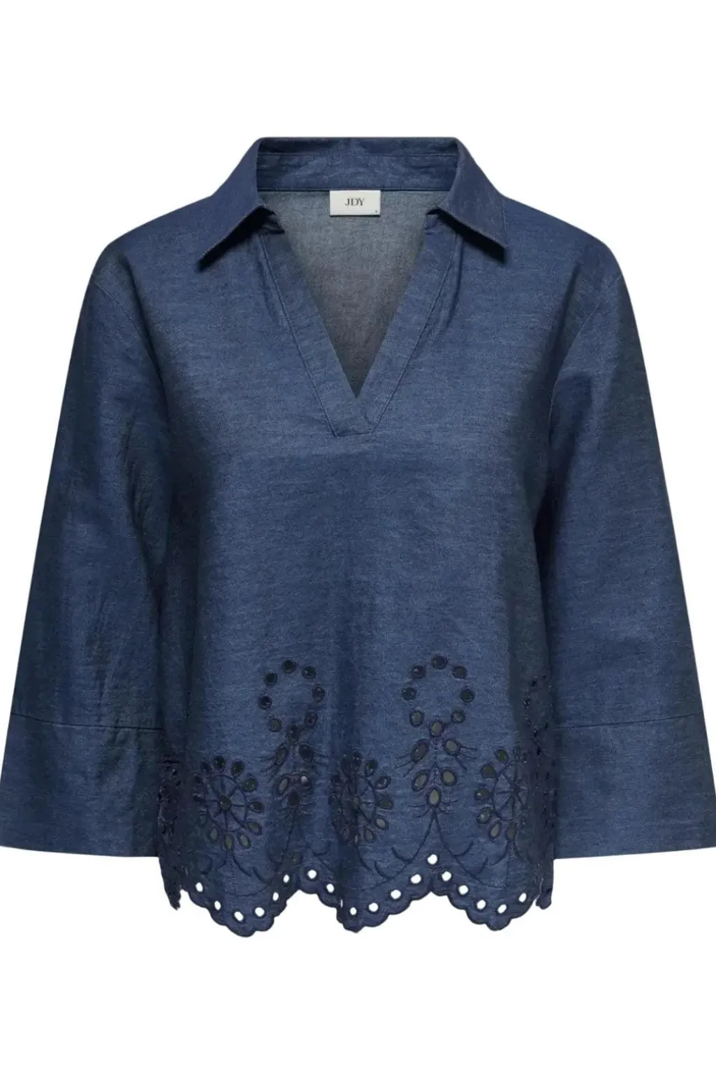 Jdybille L/S Chambray Embroidery Top