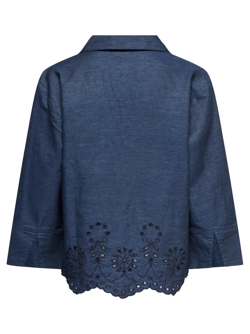 Jdybille L/S Chambray Embroidery Top