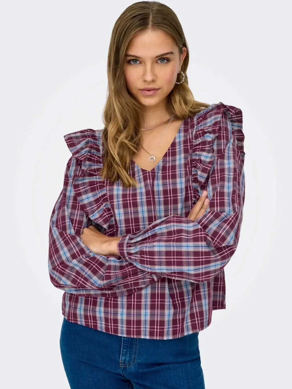 Jdydolly L/S Check Top