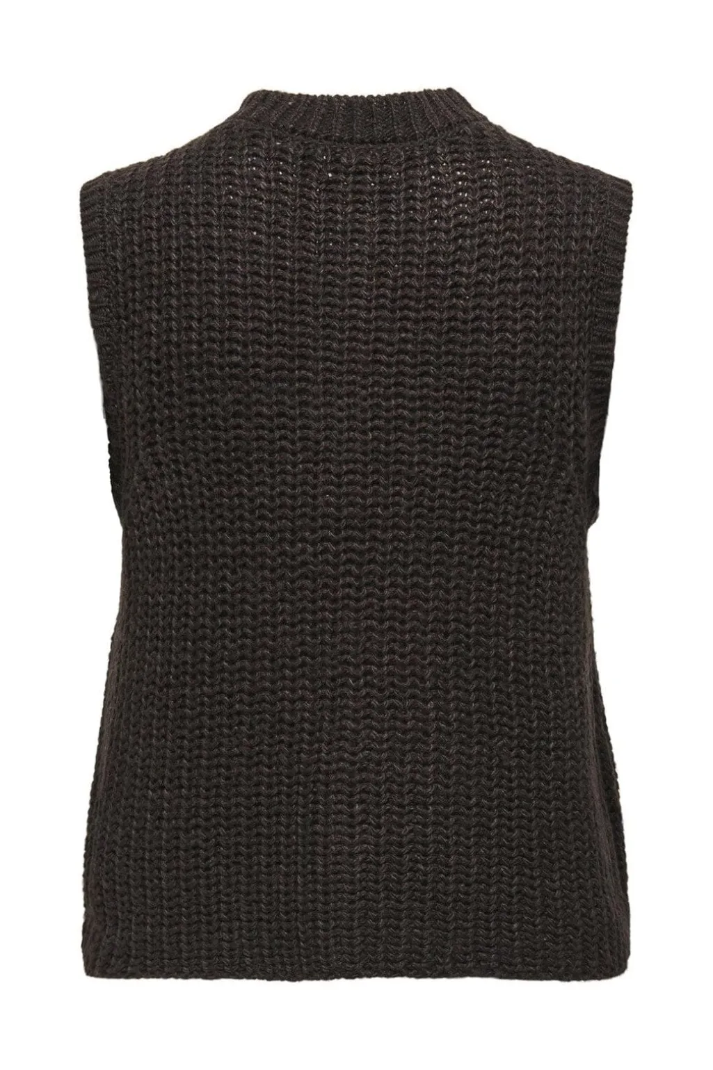 Jdymabel S/L O-Neck Button Vest Knt