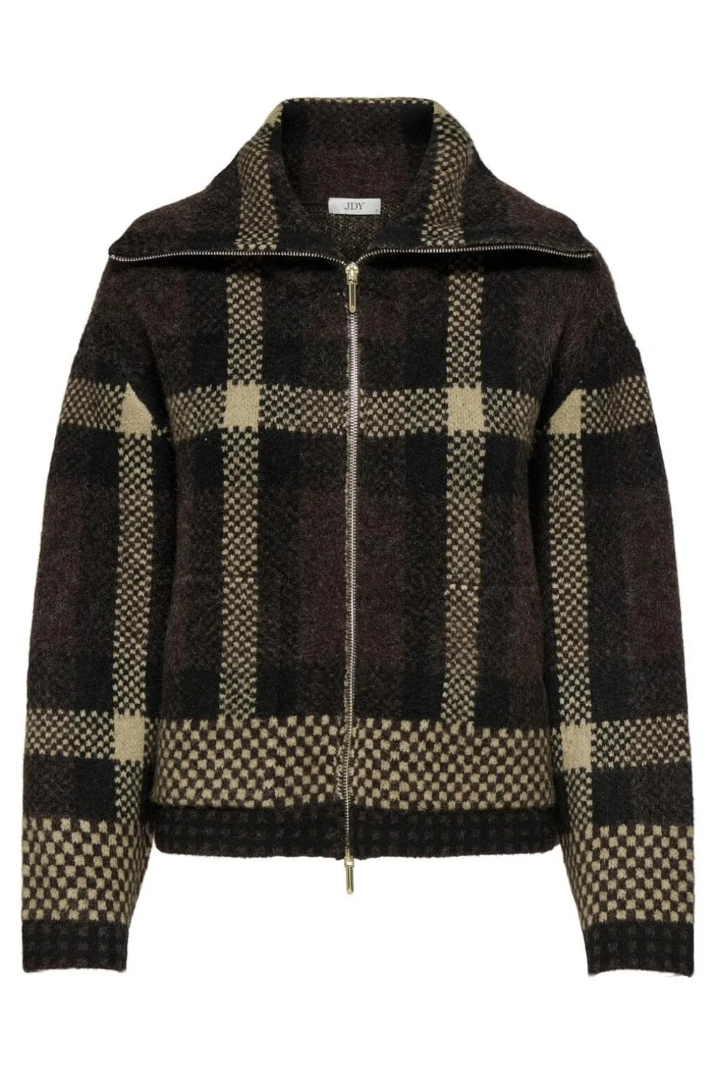 Jdyphoenix L/S 2 Way Zip Jacq Cardi Knt