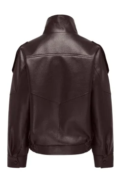 Jdyraye Pu Oversized Bomber Jacket