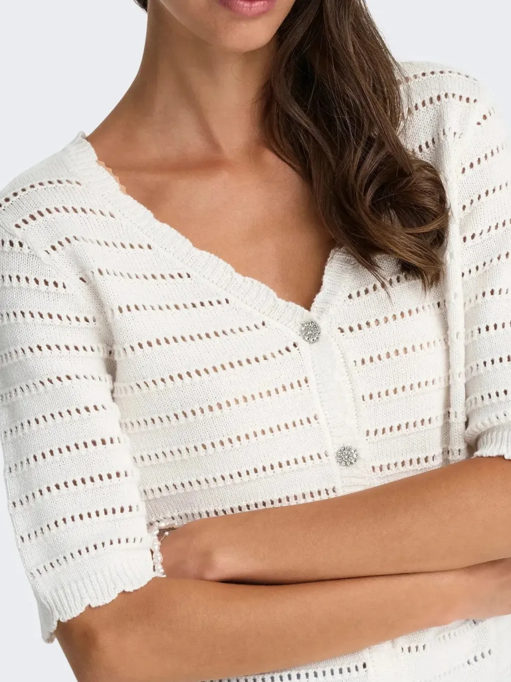 Jdytanja 2/4 V-Neck Cardigan Knt