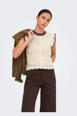 Jdyviolet S/L Frill Pullover Knt