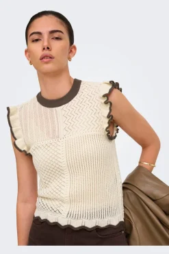 Jdyviolet S/L Frill Pullover Knt