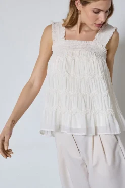Jerrycc Smock Strap Top 45163