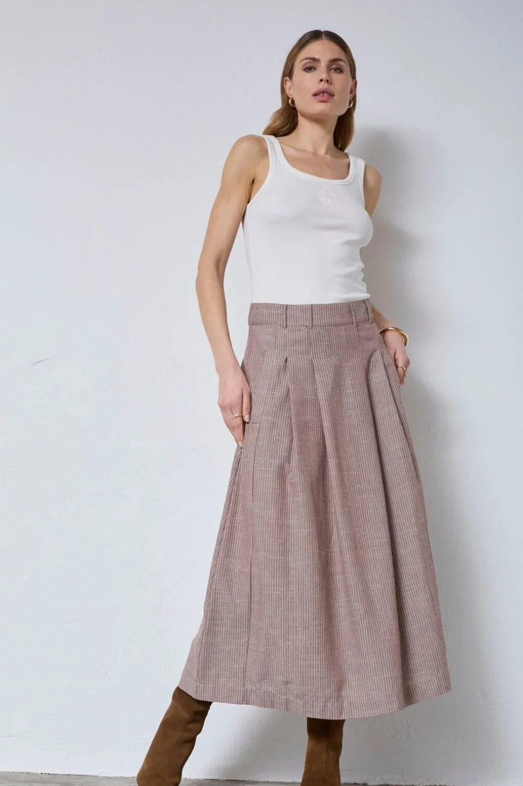 Jihocc Anya Pleat Skirt 44041