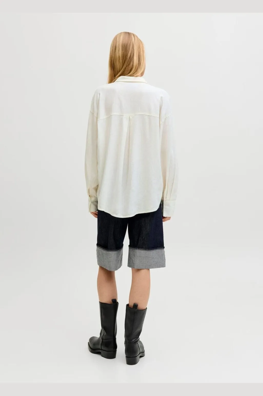 Jxalmira Linen Blend Ls Shirt Ln