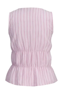 Jxalmira Linen Blend Tie Sl Top Ln