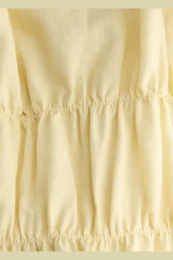 Jxalmira Linen Blend Tie Sl Top Ln