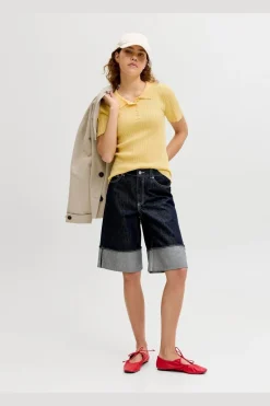 Jxhadley Tight Ss Polo Knit